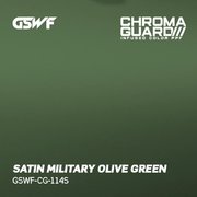 GSWF SATIN MILITARY PPF fólia na ochranu laku, saténová, zelená