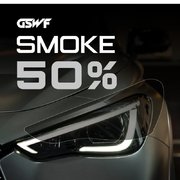 GSWF SMOKE 50 ochranná fólia na svetlomety, tónovaná